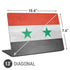 Syria Flag Distressed Universal Laptop 13in (10.6 x 7.6in) Skin